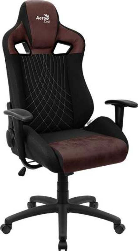 Кресло игровое AEROCOOL Earl AC180 Burgundy Red, на колесиках, ткань, черный/красный