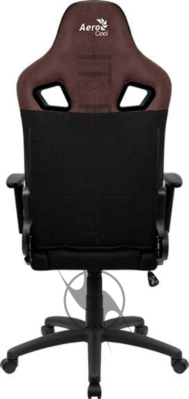 Кресло игровое AEROCOOL Earl AC180 Burgundy Red, на колесиках, ткань, черный/красный