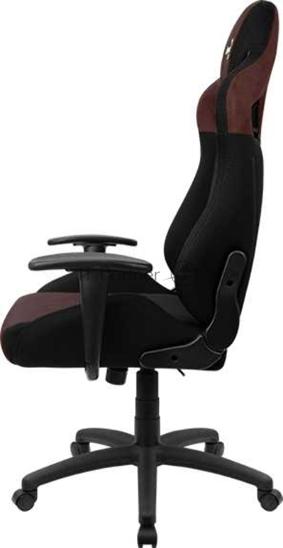Кресло игровое AEROCOOL Earl AC180 Burgundy Red, на колесиках, ткань, черный/красный