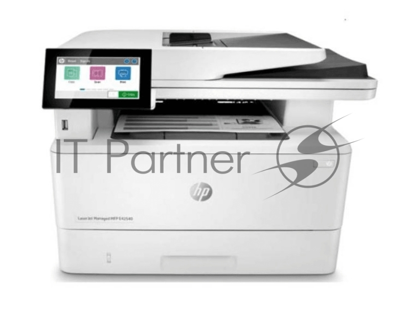 МФУ лазерное монохромное HP LaserJet Managed MFP E42540f, 40 стр./мин, 1200x1200dpi, факс