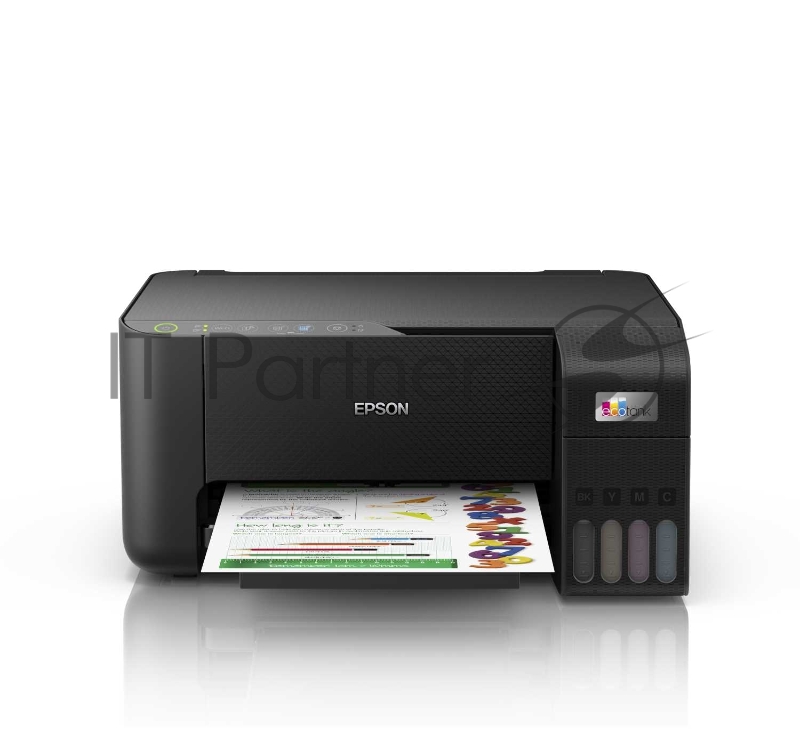 МФУ струйное 3-в-1 Epson EcoTank L3250 (цветное, А4, печать 5760x1440dpi,сканер 1200x2400pi, 33ppm ч/б, 15ppm цвет,100л.,USB,Wi-Fi, Epson Smart Panel, контейнеры с чернилами на 3600 ч/б, 6500 цвет)