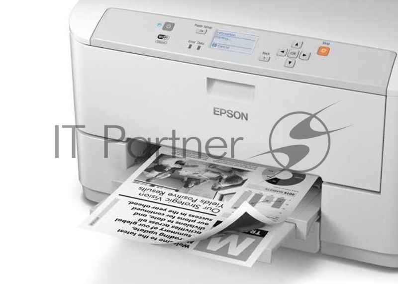 Принтер струйный Epson WorkForce Pro WF-M5190DW (монохромный, А4, печать 1200x2400dpi, 34ppm, 330л.,дуплекс,USB,Ethernet, Wi-Fi,картридж с чернилами на 2000 стр.)