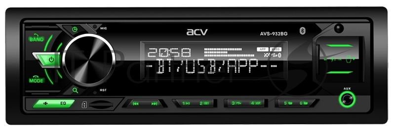 Автомагнитола ACV AVS-932BG 1DIN 4x50Вт