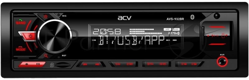 Автомагнитола ACV AVS-932BR 1DIN 4x50Вт