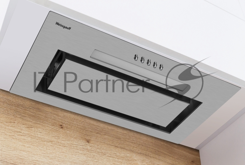 Вытяжка встраиваемая Weissgauff Zetta 60 PB IX нержавеющая сталь управление: кнопочное (1 мотор)