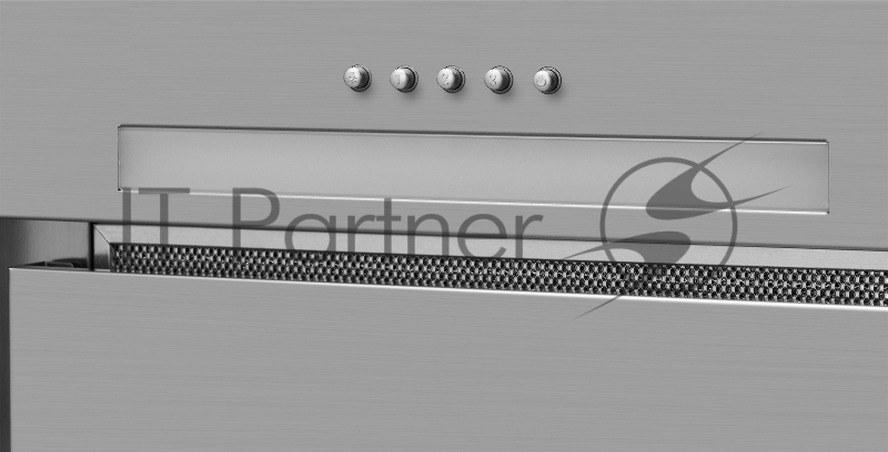 Вытяжка встраиваемая Weissgauff Zetta 60 PB IX нержавеющая сталь управление: кнопочное (1 мотор)