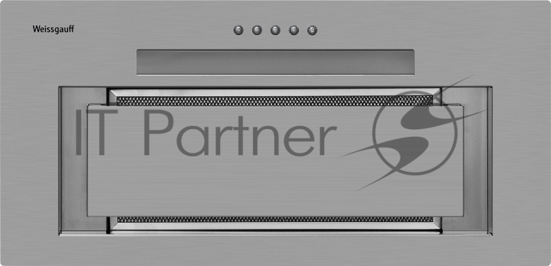 Вытяжка встраиваемая Weissgauff Zetta 60 PB IX нержавеющая сталь управление: кнопочное (1 мотор)