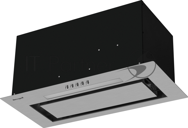 Вытяжка встраиваемая Weissgauff Zetta 60 PB IX нержавеющая сталь управление: кнопочное (1 мотор)