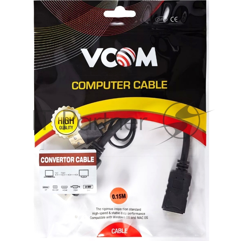 Адаптер USB TO DP(F) CG599E-0.15M 4K*60HZ VCOM