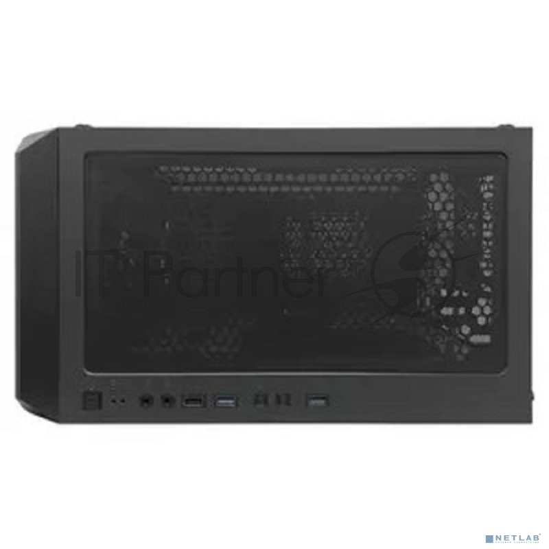 Корпус 1STPLAYER TRILOBITE T5 Black / mATX, TG / 4x120mm LED fans inc. / T5-BK-4F1