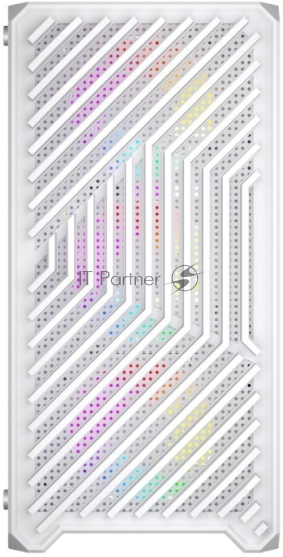 Корпус 1STPLAYER TRILOBITE T5 White / mATX, TG / 4x120mm LED fans inc. / T5-WH-4F1-W