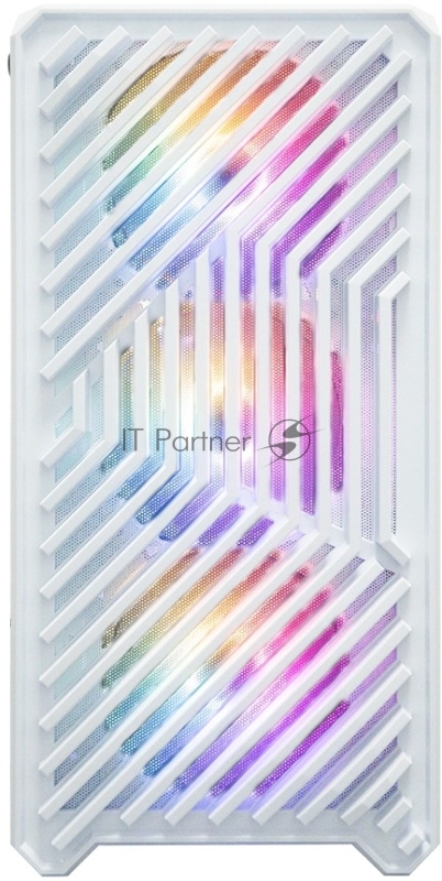 Корпус 1STPLAYER TRILOBITE T5 White / mATX, TG / 4x120mm LED fans inc. / T5-WH-4F1-W