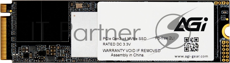 Твердотельный накопитель M.2 2280 2TB AGI AI218 Client SSD PCIe Gen 3x4 3D TLC (AGI2T0GIMAI218) (610330)