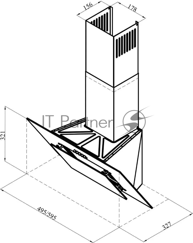 Вытяжка LEX MIRA G 600 WHITE