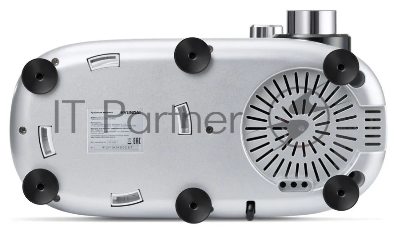 Кухонная машина Hyundai HYM-S7651 планетар.вращ. 1400Вт серебристый