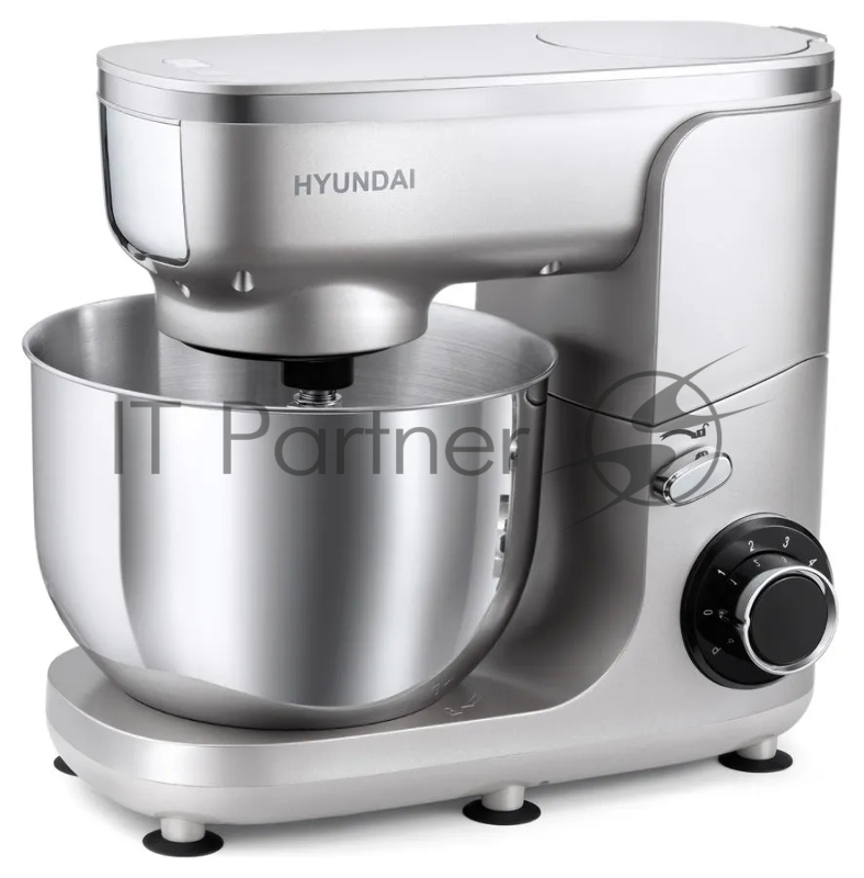 Кухонная машина Hyundai HYM-S7651 планетар.вращ. 1400Вт серебристый