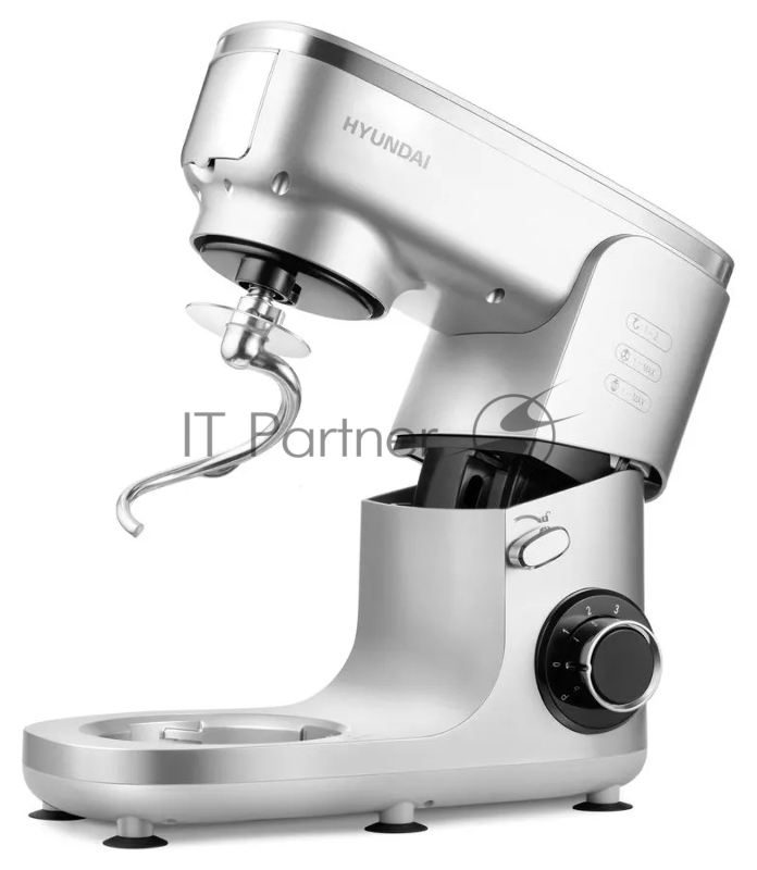 Кухонная машина Hyundai HYM-S7651 планетар.вращ. 1400Вт серебристый