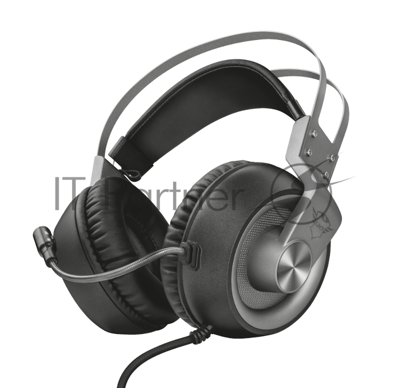 Стерео наушники с микрофоном Trust 23209 проводные игровые черные GXT 430 Ironn