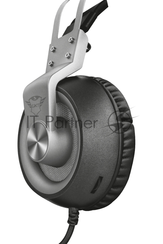 Стерео наушники с микрофоном Trust 23209 проводные игровые черные GXT 430 Ironn