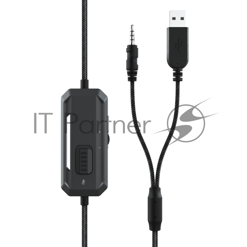 Стерео наушники с микрофоном Trust 24030 проводные игровые черные GXT 448 Nixxo