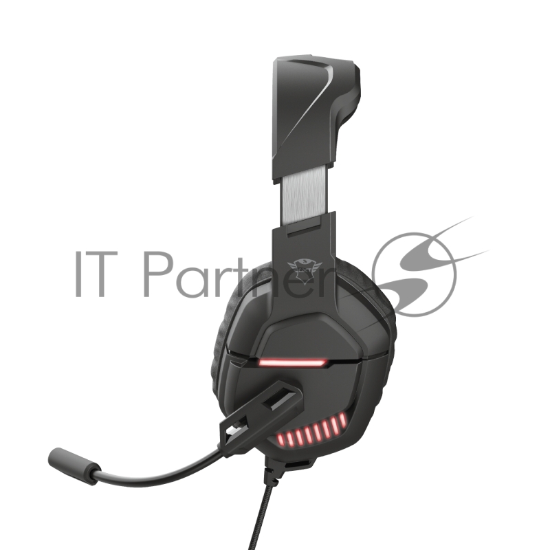 Стерео наушники с микрофоном Trust 24030 проводные игровые черные GXT 448 Nixxo
