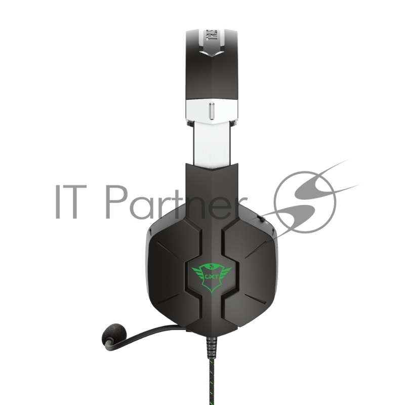 Стерео наушники с микрофоном Trust 24324 проводные игровые черные GXT 323X Carus