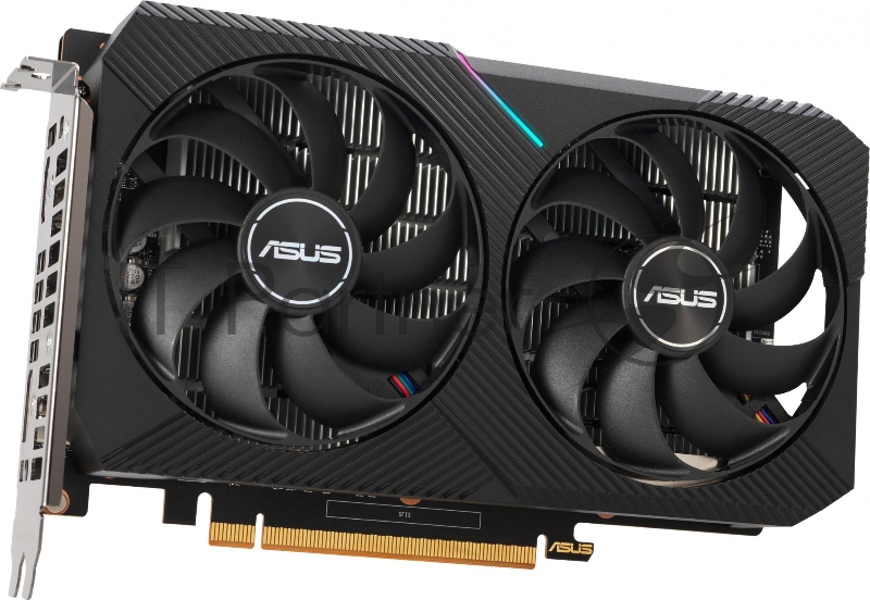 Видеокарта Asus PCI-E 4.0 DUAL-RX6400-4G AMD Radeon RX 6400 4096Mb 64 GDDR6 2039/16000 HDMIx1 DPx1 HDCP Ret