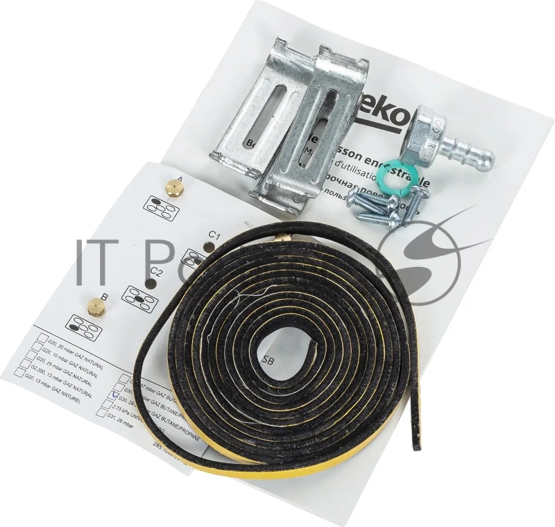 Газовая варочная панель Beko HING642202SB, независимая, черный