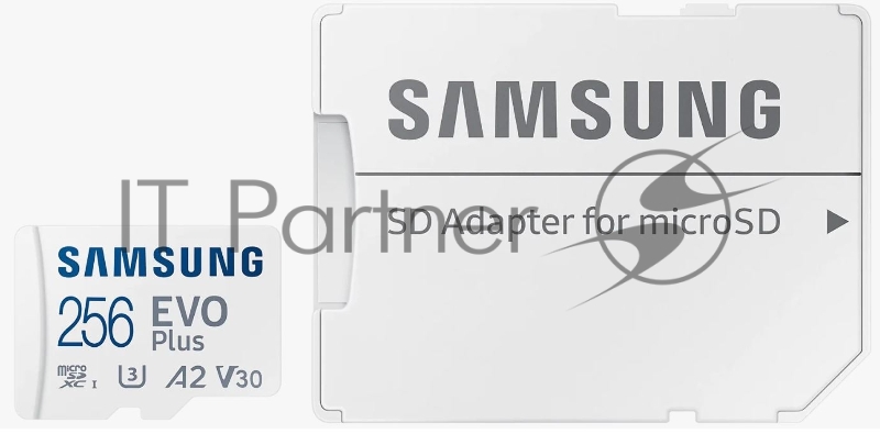 Флеш карта microSDXC 256GB Samsung Class 10, A2, V30, UHS-I (U3), R 130 МБ/с, <MB-MC256KA/APC> адаптер на SD