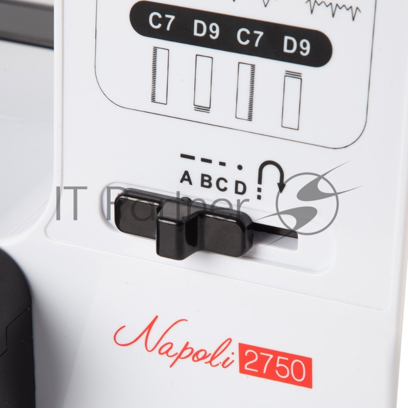 Швейная машина VLK Napoli 2750, мощ. 9W,черн./бел., 38 видов строчки, обработка петли для пуговиц, регулировка длины стежка, LED-подсветка, 4 шт/уп