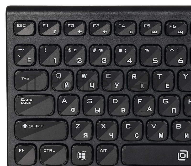 Клавиатура Oklick 590M черный USB slim Multimedia