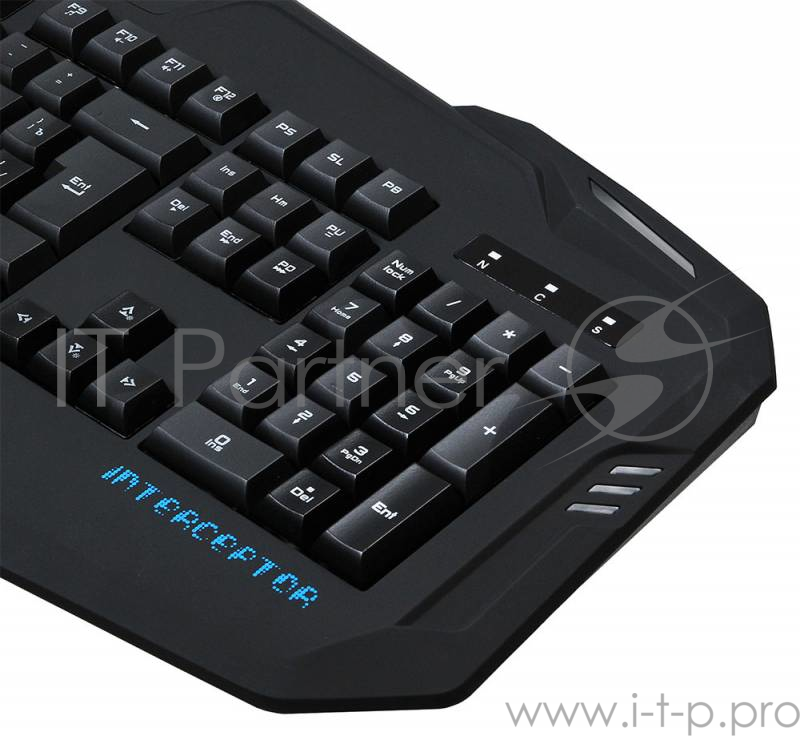 Клавиатура Oklick 730G черный USB Multimedia LED