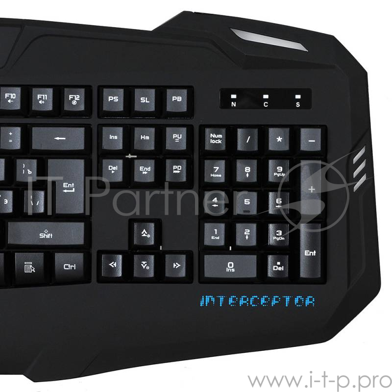 Клавиатура Oklick 730G черный USB Multimedia LED