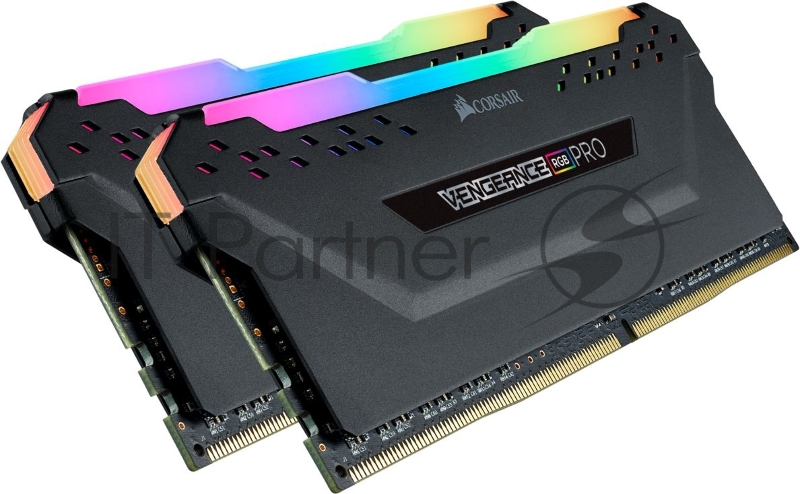 Модуль памяти DDR4 Corsair Vengeance RGB Pro 16Gb (2x8Gb) 3600MHz CL18 (18-22-22-42) 1.35V / for AMD / CMW16GX4M2Z3600C18 / Black