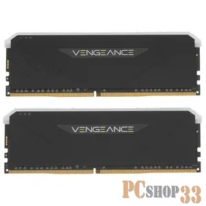 Модуль памяти DDR4 Corsair Vengeance RGB RS 16GB (2x8Gb) 3200MHz CL16 (16-20-20-38) 1.35V / CMG16GX4M2E3200C16 / Black