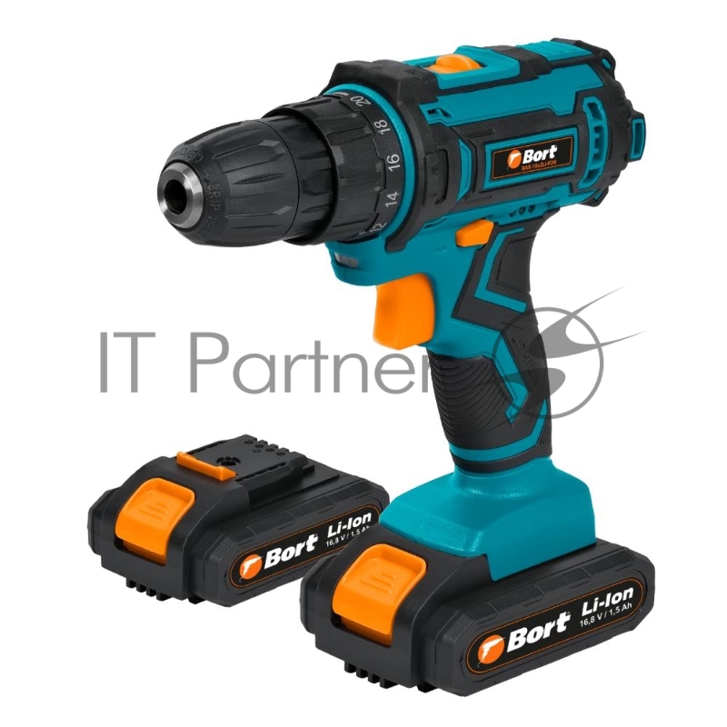 Дрель-шуруповерт аккумуляторная 16.8V BAB-16X2LI-FDK 93413533 BORT