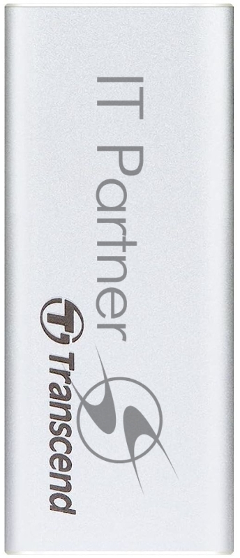 Накопитель External SSD Transcend 1.0Tb ESD260C <TS1TESD260C> (USB3.1 gen 2, Type C 520/460Mbs, 3D NAND, 81x34x8mm, 33g) Silver