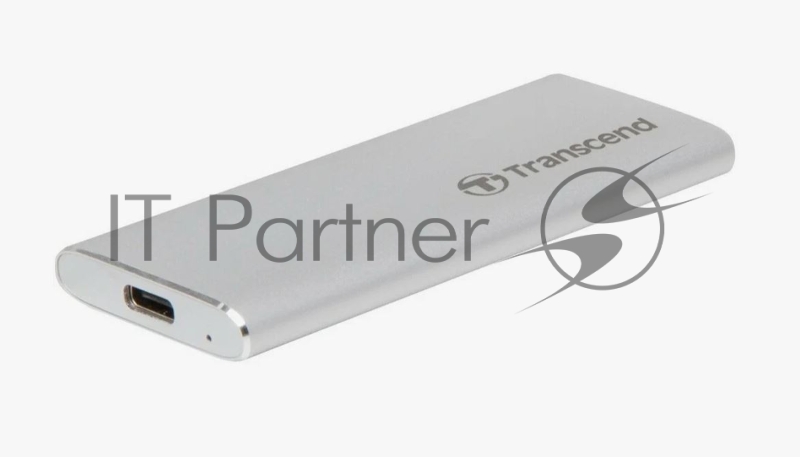 Накопитель External SSD Transcend 250Gb ESD260C <TS250GESD260C> (USB3.1 gen 2, Type C 520/460Mbs, 3D NAND, 81x34x8mm, 33g) Silver