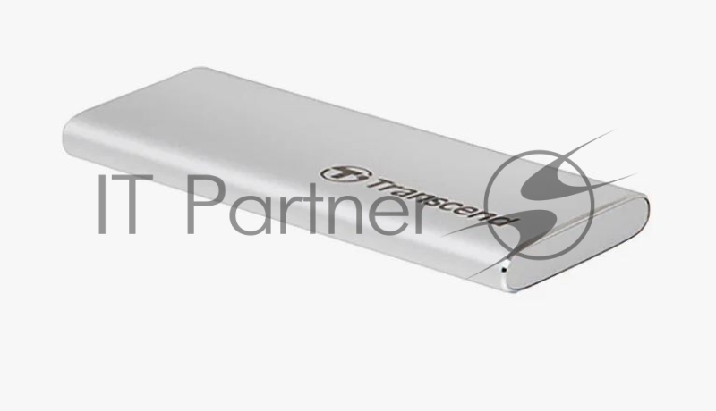 Накопитель External SSD Transcend 250Gb ESD260C <TS250GESD260C> (USB3.1 gen 2, Type C 520/460Mbs, 3D NAND, 81x34x8mm, 33g) Silver