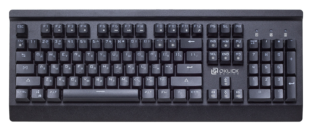 Клавиатура Oklick 950G IRON EDGE механическая черный USB Gamer LED