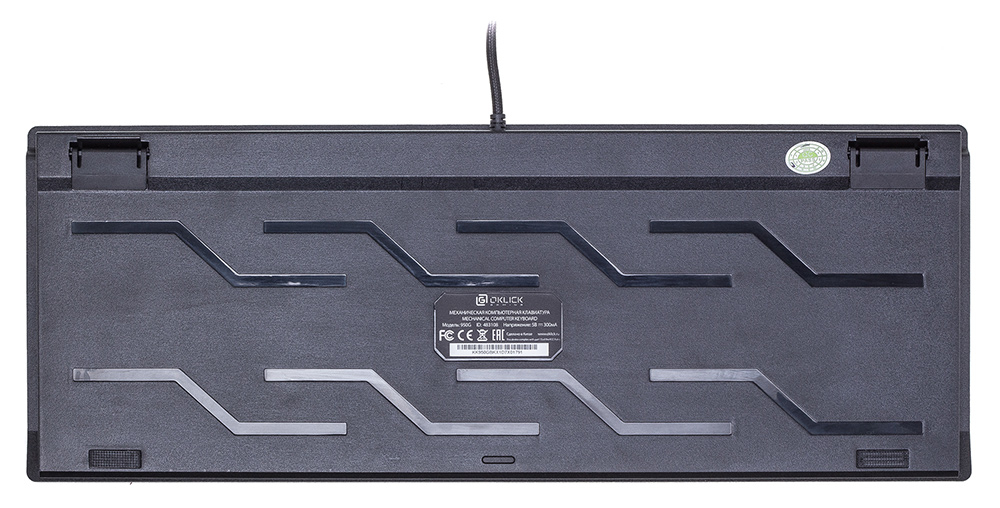 Клавиатура Oklick 950G IRON EDGE механическая черный USB Gamer LED