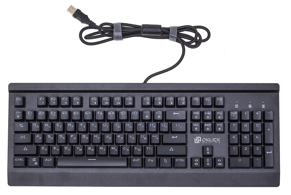 Клавиатура Oklick 950G IRON EDGE механическая черный USB Gamer LED