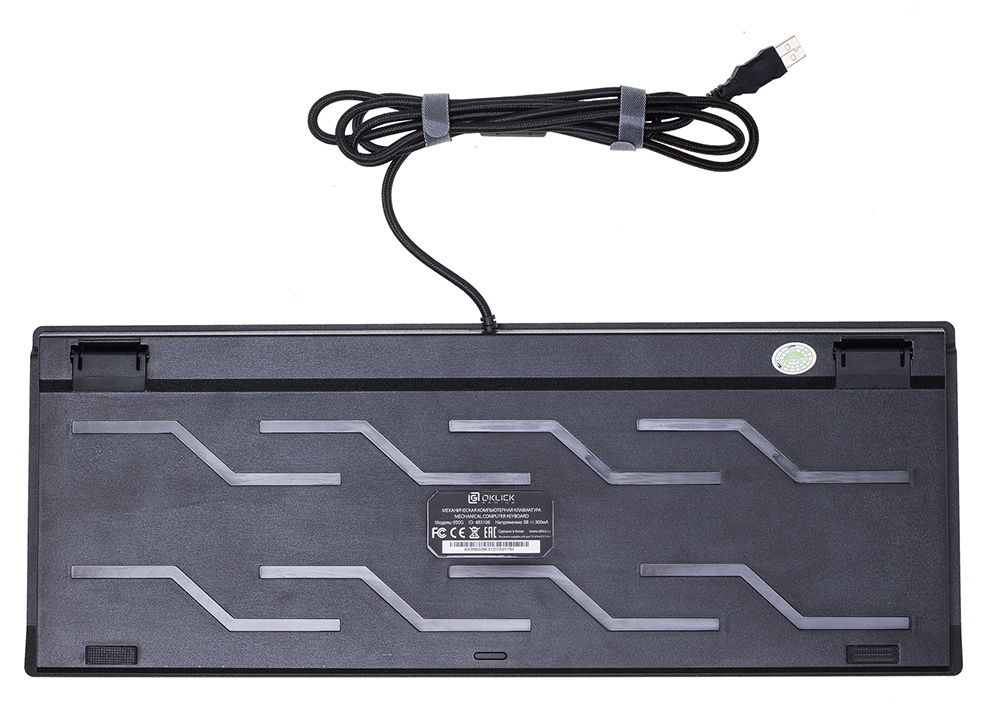 Клавиатура Oklick 950G IRON EDGE механическая черный USB Gamer LED