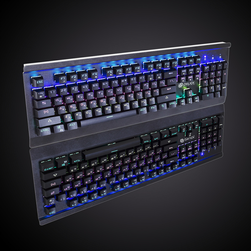 Клавиатура Oklick 950G IRON EDGE механическая черный USB Gamer LED