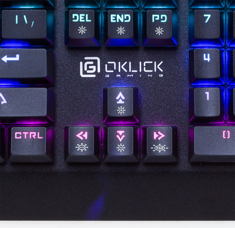 Клавиатура Oklick 950G IRON EDGE механическая черный USB Gamer LED