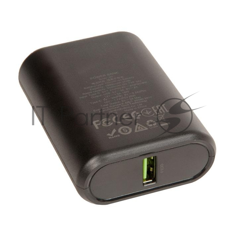 Внешний аккумулятор HOCO Q3 Mayflower быстрая зарядка QC3.0, PD20, USB-A 18W (10000mAh), черный