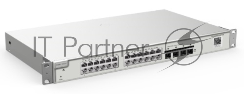 Коммутатор Reyee 24-Port 10G L2 Managed Switch, 24 Gigabit RJ45 Ports, 4 *10G SFP+ Slots,19-inch Rack-mountable Steel Case