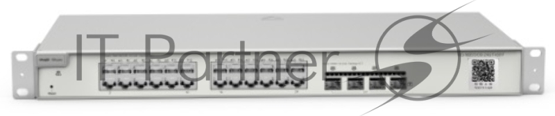 Коммутатор Reyee 24-Port Gigabit L2+ Managed Switch, 24 Gigabit RJ45 Ports, 4 SFP Ports,19-inch Rack-mountable Steel Case, Static Routing