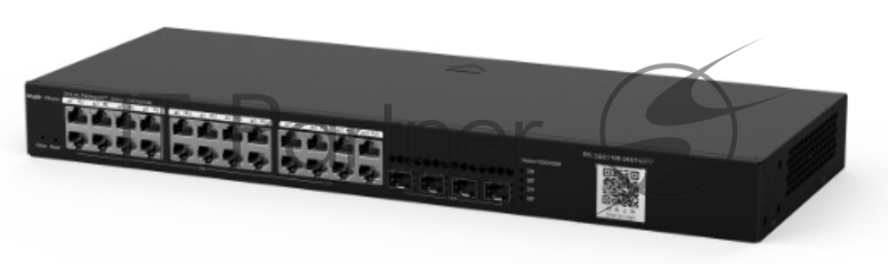 Reyee 24-Port Gigabit L2 Managed Switch, 24 Gigabit RJ45 Ports, 4 SFP Slots, 19-inch Rack-mountable Steel Case