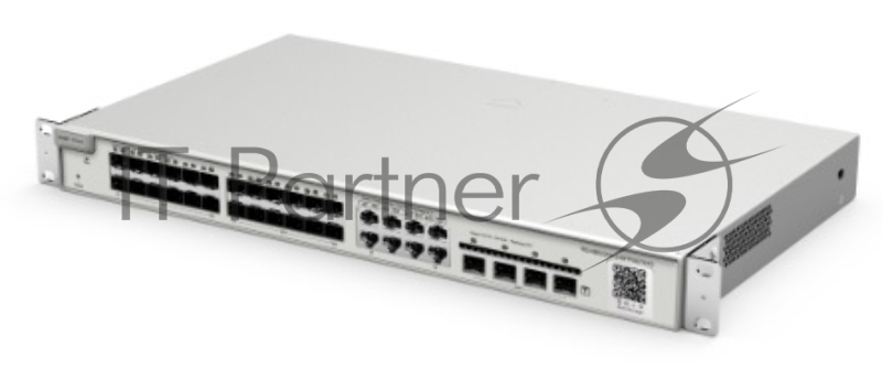 Коммутатор Reyee 24-Port SFP L2 Managed Switch, 24 SFP Slots, 8 Gigabit RJ45 Combo Ports, 4 *10G SFP+ Slots, 19-inch Rack-mountable Steel Case